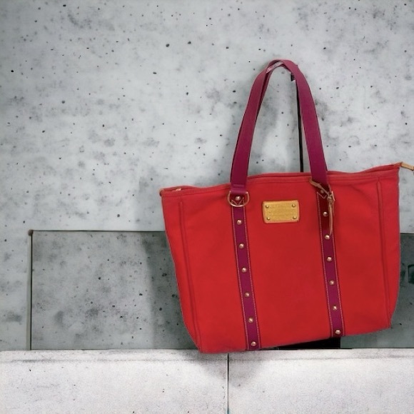 Purple/Red Vintage Louis Vuitton Antigua Tote - Picture 1 of 12